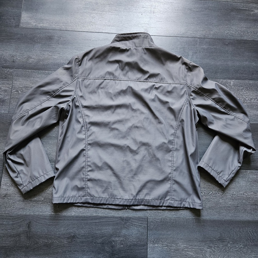M. Julian Polyester Switch Bomber Jacket Mens XL Gray Lined Multiple Pockets - Picture 2 of 13
